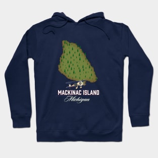 Mackinac Island Michigan travel poster Hoodie